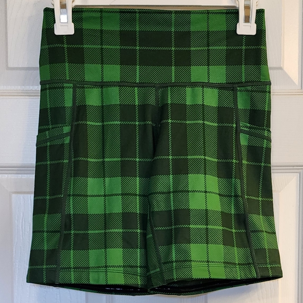CVG Green Plaid Shorts with Pockets Size XS Extra Small Constantly Varied Gear